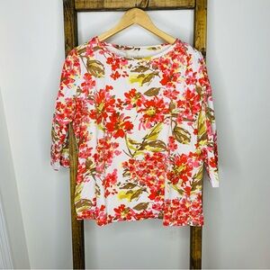 Talbots Floral Print Blouse